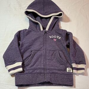 12-18M Roots Cabin Kids Hoodie in Deep Purple